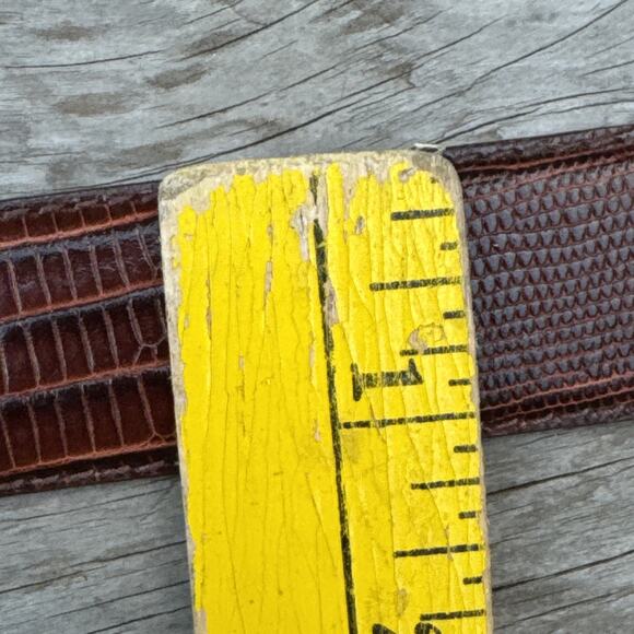 Vtg Arden Leather Co Western Belt Size Sm 24-28 Brown Leather Concho 60-605-02 main image 9